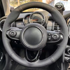 DIY Car Steering Wheel Cover Microfiber Leather Ventilation Braid Black For Mini JCW Clubman JCW Convertible JCW Car Accessories