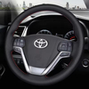 Custom Car Steering Wheel Cover 100% Fit For Toyota Highlander 2014 2015 2016 2017-2019 Auto Interior Accessories Steering Wrap