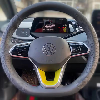 Custom Steering Wheel Braid Cover 100% Fit For Volkswagen VW Atlas Golf 8 Mk8 Jetta Passat B9 Tiguan Sharan Car Accessories