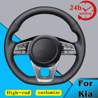 Custom Car Steering Wheel Braid Cover Soft 100% Fit For Kia Sportage 4 Cee'd 3 Proceed Pro Ceed Optima 5 GT-Line Cerato Forte