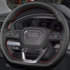 Custom Car Steering Wheel Cover Genuine Leather 100% Fit For Audi Q3 2018-2019 Q5 SQ5 2017-2019 Q7 SQ7 2015-2019 Q8 SQ8 2019