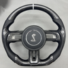 Ford Custom Real Carbon Fiber Mustang Steering Wheel Perforated Nappa Leather Ford Model Steering Wheel