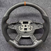 Customized Flat Bottomed Carbon Fiber Alcantara Steering Wheel for Ford Focus