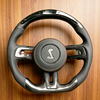 Ford Custom Real Carbon Fiber Mustang Steering Wheel Ford bronco Custom Carbon Fiber Steering Wheel with LED Shift Lights