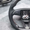Custom Matte Carbon Tesla Plaid Steering Wheel for Model 3 Model Y Model S X