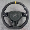 Gloss Carbon Mercedes E63 AMG Racing Steering Wheel 12 O'Clock Ring Mercedes W204 W205 W206 Steering Wheel