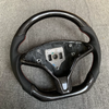 Tesla Custom Real Carbon Fiber and Nappa Leather Steering Wheel for Model 3 Y Ergonomic Customization