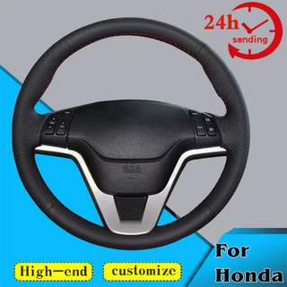 Custom Car Steering Wheel Braid Cover Comfortable 100% Fit For Honda CRV CR-V 2007 2008 2009 2010 2011 Auto Interior Accessories