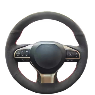 Custom Car Steering Wheel Braid Cover 100% Fit For Lexus ES200 ES250 ES300h 2015-2018 GS200 GS300h Car Products Steering Wrap