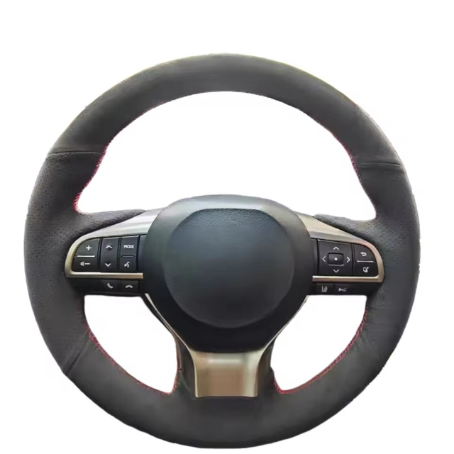 Custom Car Steering Wheel Braid Cover 100% Fit For Lexus ES200 ES250 ES300h 2015-2018 GS200 GS300h Car Products Steering Wrap
