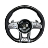 Gloss Carbon Mercedes E63 AMG Racing Steering Wheel Perforated Nappa Leather Mercedes W220 W221 W222 Model Steering Wheel