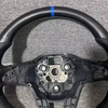 Matte carbon fiber steering wheel Volkswagen steering wheel suitable for Golf 8 GTI Polo 12 o'clock position ring centering mark