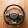 Volkswagen VW Custom Real Carbon Fiber Golf 7 GTI Steering Wheel 12 O'Clock Ring MK7 MK6 MK5 MK4 Steering Wheel