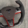 Tesla Yoke Steering Wheel Tesla Custom Real Carbon Fiber Model 3 Model Y Model S X Steering Wheel