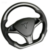 Tesla Custom Real Carbon Fiber Model Steering Wheel Gloss Carbon Tesla Model X Racing Steering Wheel