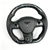 Custom Carbon Fiber Steering Wheel for Tesla Forged Carbon Fiber Ergonomic Steering Wheel Compatible with Model Y 3 X S