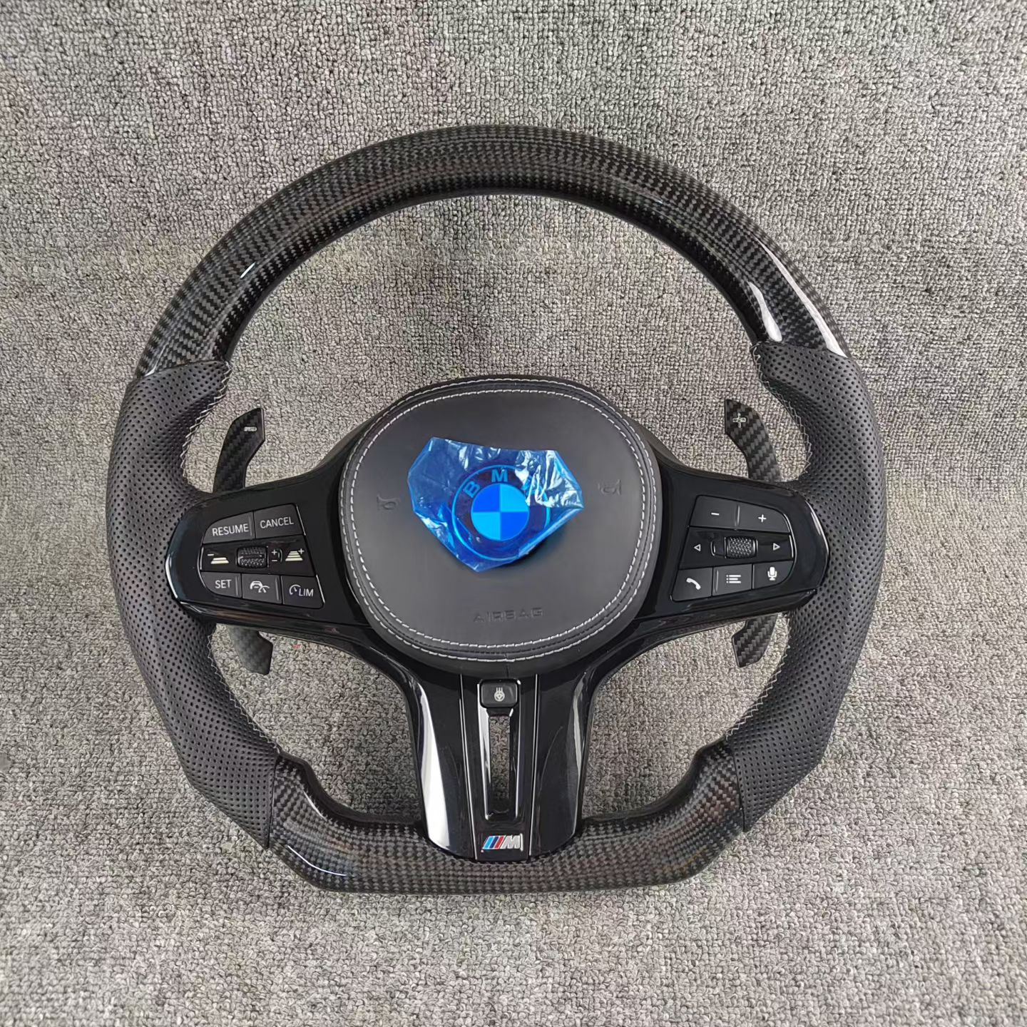 Custom BMW Real Carbon Fiber Steering Wheel 3 Series M3 G20 G21 G28 G80 G81 2019 - 2025 - YINGGENE