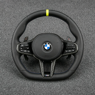 BMW Nappa Leather Modified Steering Wheel 4 Series M4 G22 G23 G26 G82 G83 (2019-025)-YINGGEN