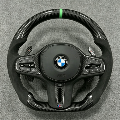 BMW Real Carbon Fiber Modified Steering Wheel 4 Series M4 G22 G23 G26 G82 G83 (2019-025)-YINGGEN