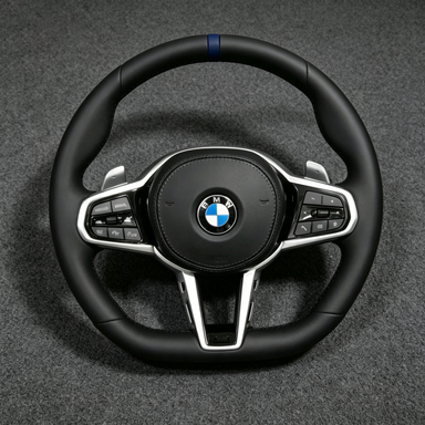 Custom BMW Nappa Genuine Leather Steering Wheel 5 Series M5 G30 G31 G38 G32 2019 - 2025 - YINGGENE