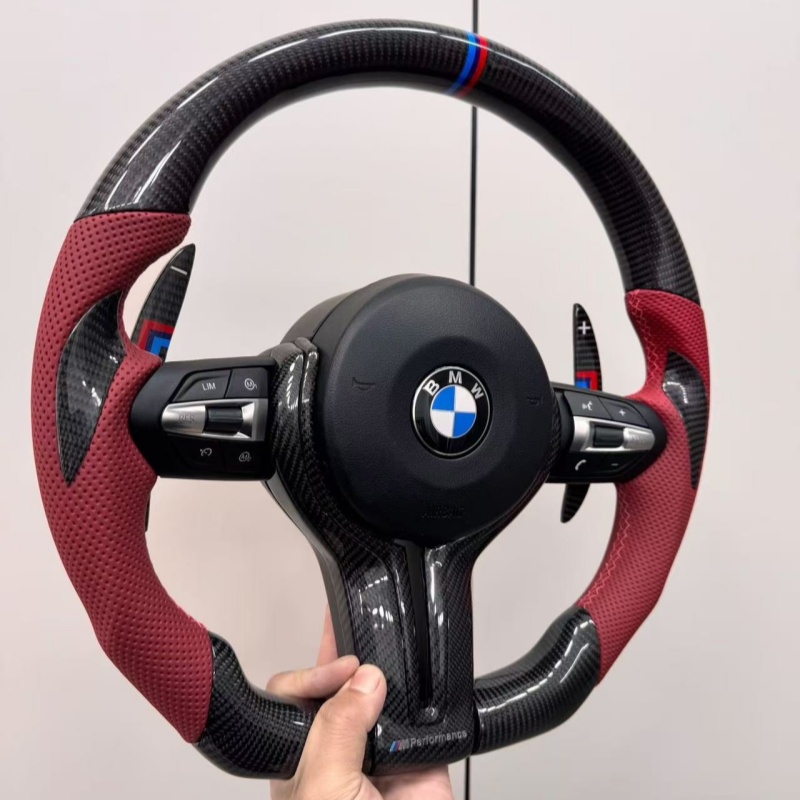 Real Carbon Fiber Steering Wheel for BMW E92 E91 E93 F30 F20 F10 M3 M5