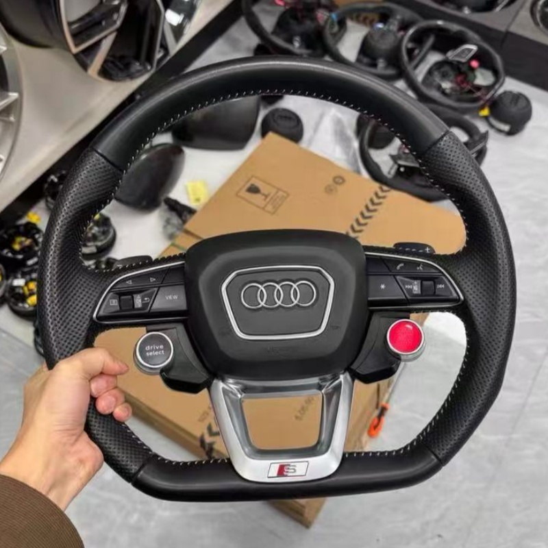 Leather steering wheel suitable for car modification
