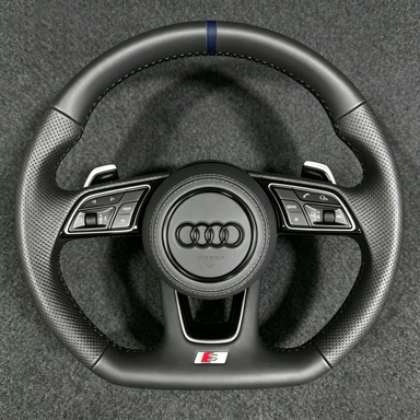 Custom Nappa Genuine Leather Steering Wheel for Audi TTS TTRS TT Coupe Roadster 1998-2026 - YINGGEN