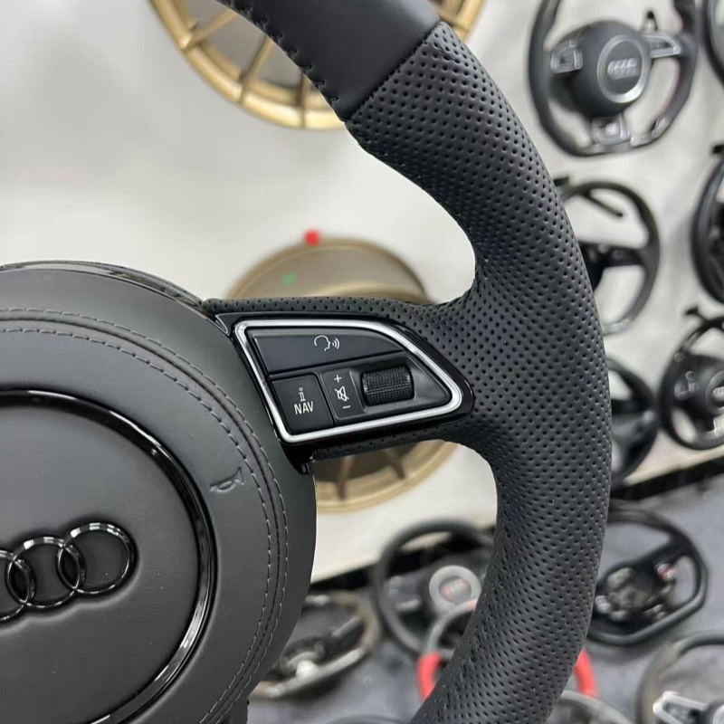 Audi steering wheel with paddle shifters, S-Line style modification, suitable for racing and daily driving