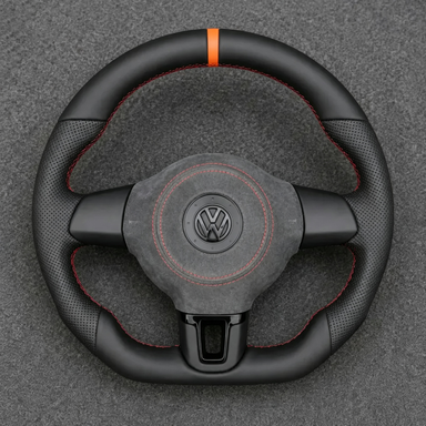 Volkswagen Golf 5 PQ34 GTI R32 (VR6 AWD) 1997-2004 Custom Nappa Genuine Leather Steering Wheel - YINGGENE