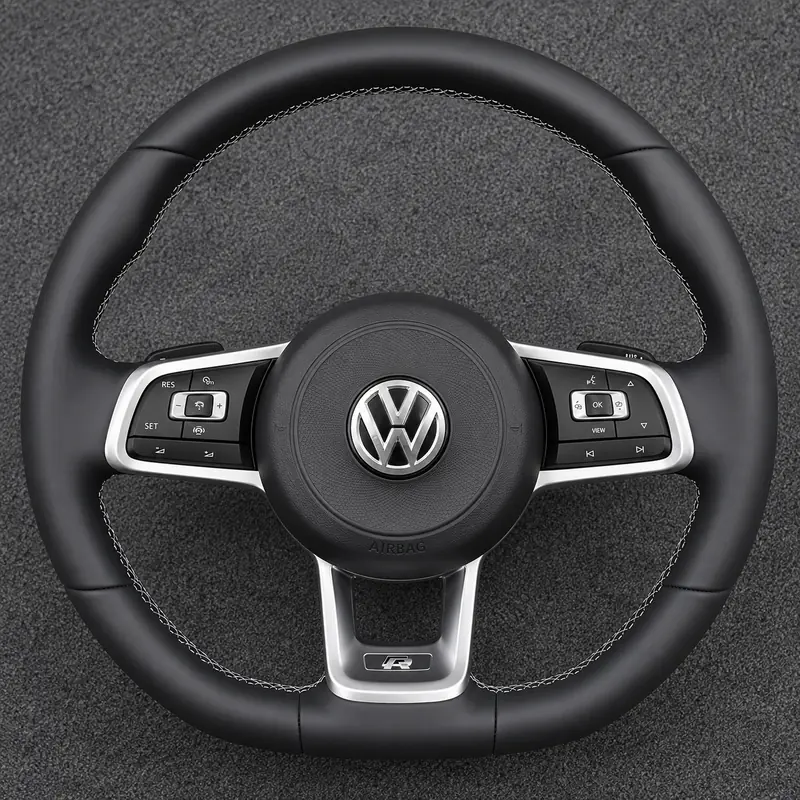 Volkswagen Golf 7 5G1 MQB GTI Golf R 2012-2017 Custom Nappa Genuine Leather Steering Wheel - YINGGENE