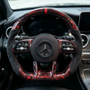 Custom sport steering wheel compatible with Mercedes, durable car steering modification accessory