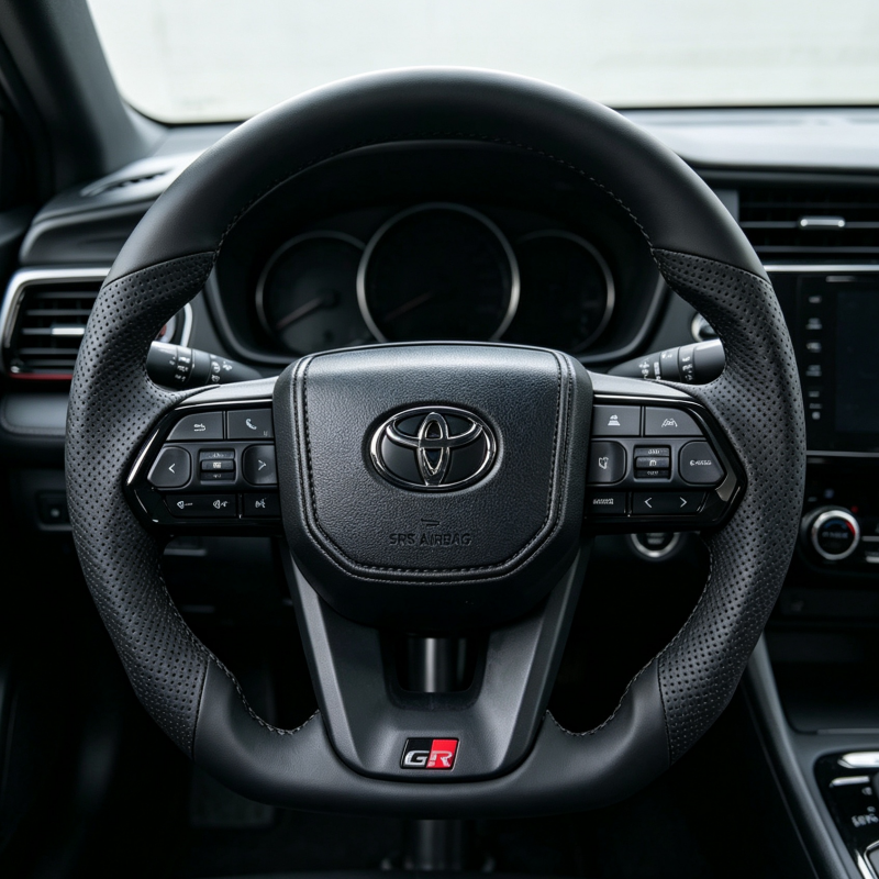 Leather Steering Wheel for Toyota Land Cruiser Mark X RAV4