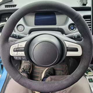 Custom Car Steering Wheel Braid Cover Soft 100% Fit For Honda Civic Civic 8 2006-2008 2009-2011 Car Products Steering Wrap