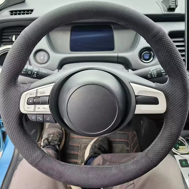 Custom Car Steering Wheel Braid Cover Soft 100% Fit For Honda Civic Civic 8 2006-2008 2009-2011 Car Products Steering Wrap