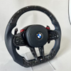 Forged Carbon Fiber Steering Wheel for BMW M3 M4 M5 M6 G20 G30 with Red M1 M2
