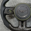 Ford Custom Real Carbon Fiber Mustang Steering Wheel 12 O'Clock Ring Ford Steering Wheel