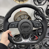 Audi Aftermarket Forged Carbon A6 Steering Wheel Audi Custom Real Carbon Fiber A4 B9 Steering Wheel