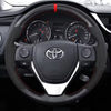 Custom Car Steering Wheel Cover 100% Fit For Toyota 2013-2018 Corolla 2014-2019 Corolla iM (US) 2017-2018 Auris Car Accessories