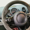 Car Steering Wheel Cover R50 R55 R56 F57 Clubman Countryman Clubvan Car Accessories Suede Leather Ventilation For MINI Cooper