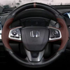 Custom DIY Car Steering Wheel Cover 100% Fit For Honda Civic 10th Gen 2016 2017 2018 Auto Interior Accessories Steering Wrap