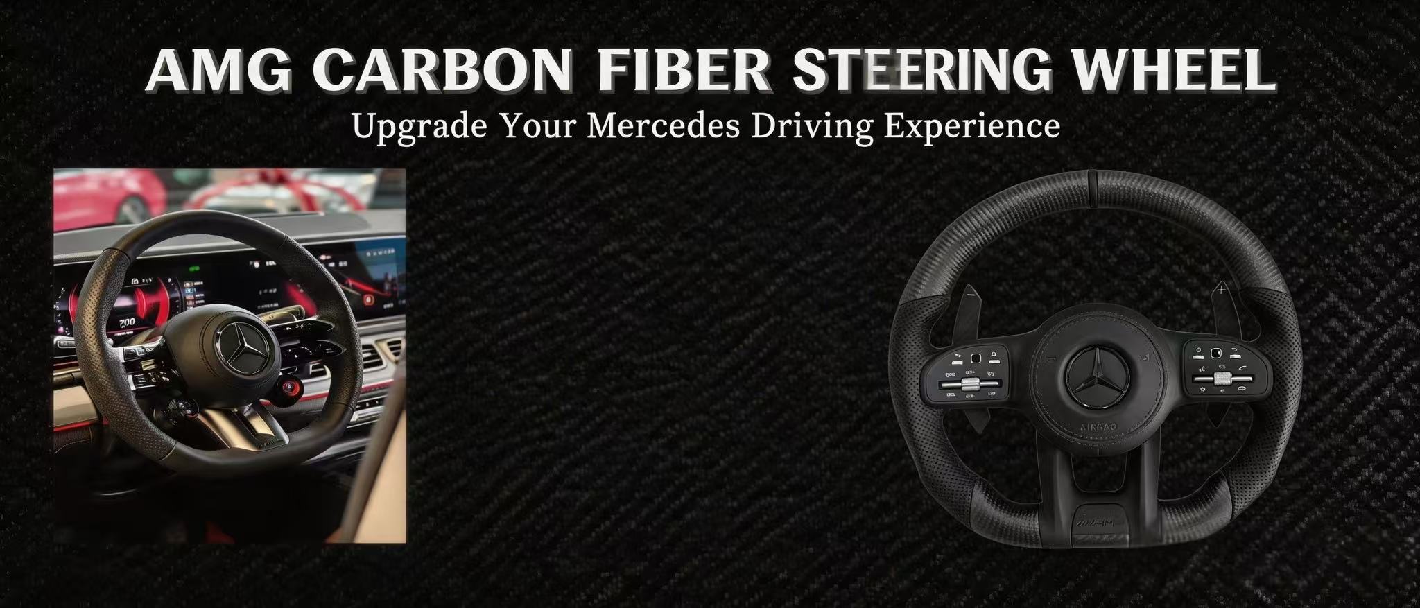 Mercedes-Benz carbon fiber steering wheel