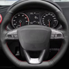 Custom Car Steering Wheel Braid Cover Non-slip 100% Fit For Seat Leon Cupra Leon ST Cupra Leon ST Cupra Ateca Cupra Ateca FR