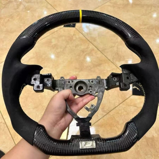 Bright Carbon Fiber Steering Wheel for Lexus IS250 IS350 Grip Alcantara