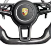 Porsche 911 Cocoa Tayneen Custom Carbon Fiber Steering Wheel with LED Shift Lights