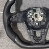 Matte carbon fiber steering wheel Volkswagen steering wheel suitable for Golf 8 GTI Polo 12 o'clock position ring centering mark