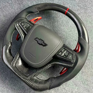  Chevrolet Custom Steering Wheel for Chevrolet Camaro/Bumblebee Custom Carbon Fiber Steering Wheel Ergonomic Grip