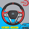 Custom Car Steering Wheel Braid Cover Comfortable 100% Fit For BMW X3 X4 G20 G21 F40 F44 G22 G23 G26 G30 G31 G32 G11 G12