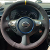 Custom Car Steering Wheel Braid Cover Suede 100% Fit For Infiniti FX FX35 FX37 FX50 QX70 Nissan Juke Maxima 370Z Sentra SV