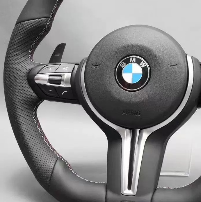 Genuine Nappa leather steering wheel suitable for BMW M3/M5/M6 E90 E92 F10 F15 F3018 (2012-2019)