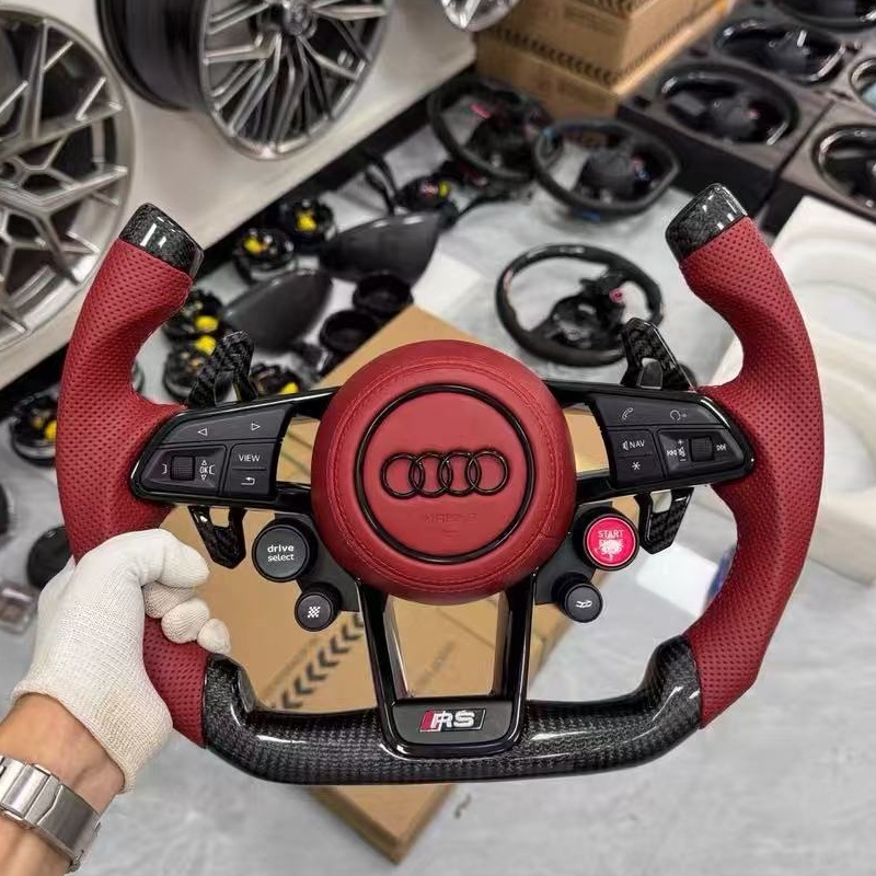 Carbon fiber steering wheel suitable for car modification